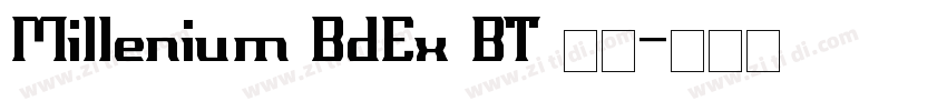 Millenium BdEx BT 常规字体转换